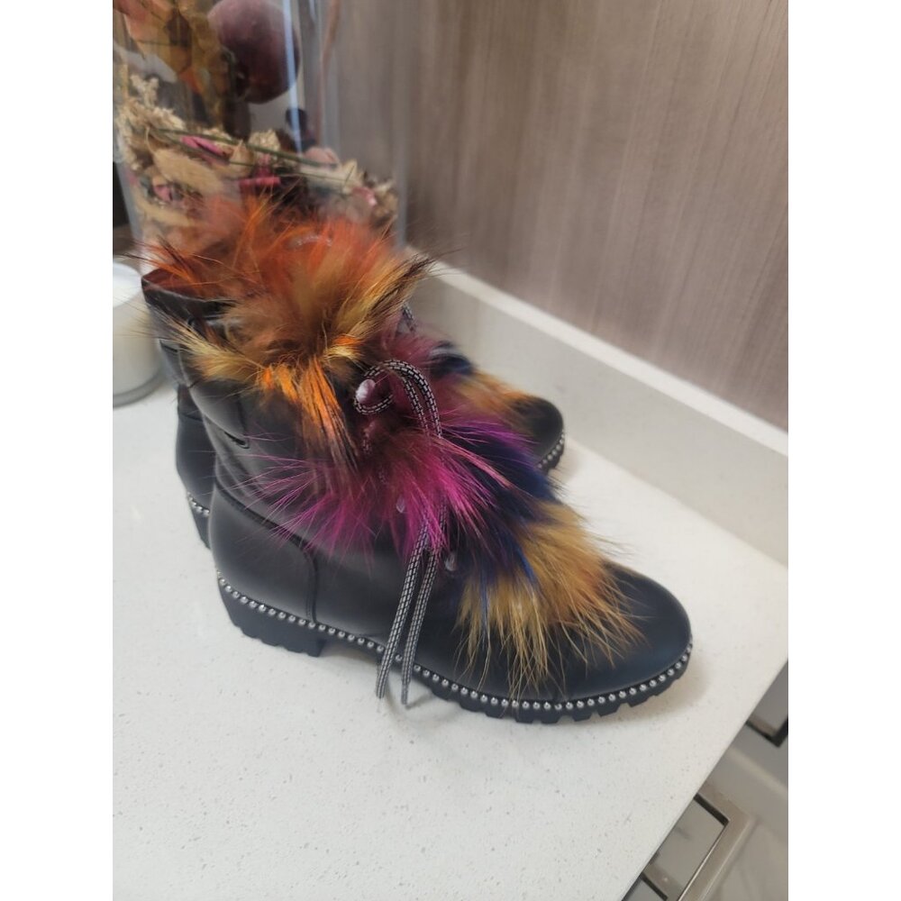 CECELIA New York Women's Black Trekker Boots 8.5 M New - Picture 4 of 13